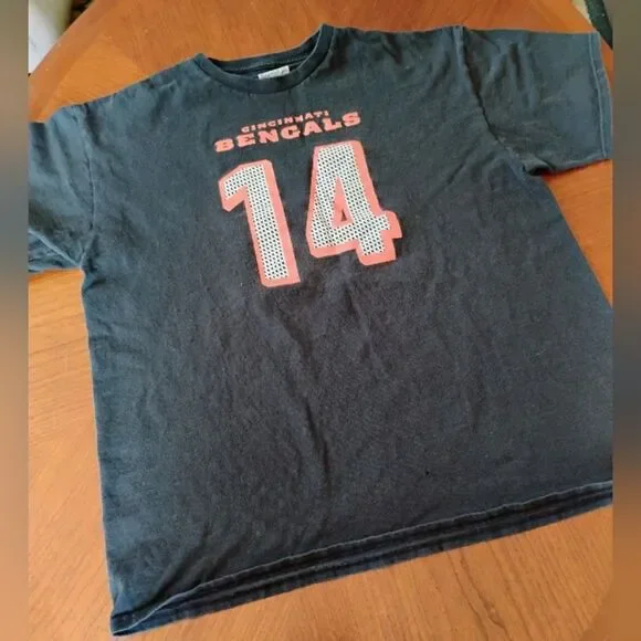 NFL Team Apparel Bengals (Dalton) T-Shirt Size: XL (0969) - Picture 1 of 4